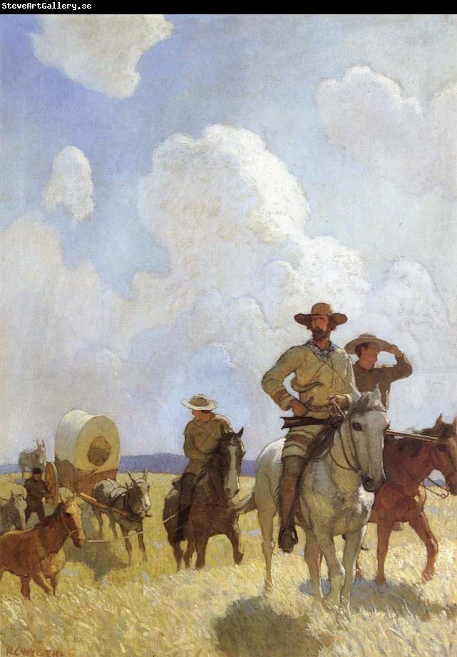 NC Wyeth The Parkman Outfit-Henry Chatillon Guide and Hunter